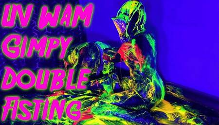 UV Wet and Messy Gimpy Double Fisting 4K with Patricia @mazmorbidfetish #fisting