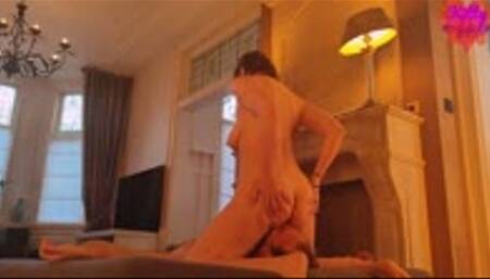 Face Sitting Full: Horny Kitty rides Lion's face, smothers him and makes him cum with her big fat asscheeks