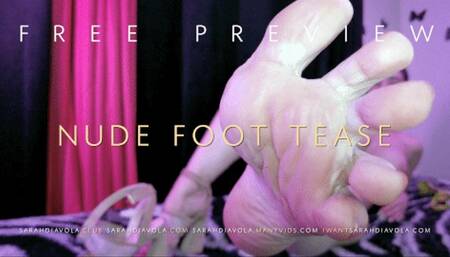 Nude Foot Tease