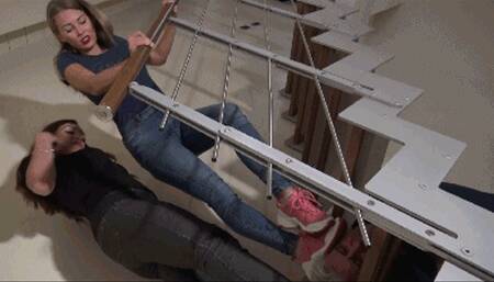 GABRIELLA & SCARLET - BRUTAL head trampling and hand crushing under boots and sneakers