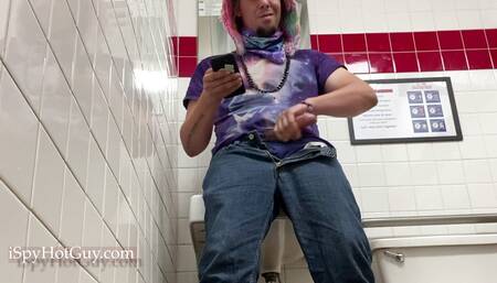 Rest stop jerk off caught on camera