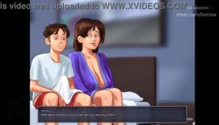[Gameplay] My stepsister with big tits caught me when I spied on my masturbating m...