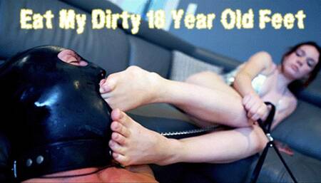 Eat My Dirty 18 Year Old Feet (HD 4K MP4)