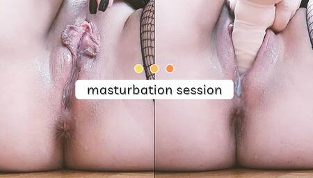 Masturbation Sessions: Dildo and Creamy Pussy