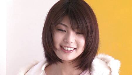 Cute Japanese babe shows of her special talents