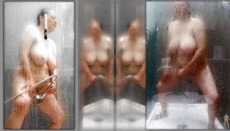 Sultry, steamy orgasmic shower