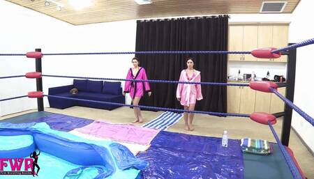 FWR OIL WRESTLING: MACKENZI VS DAISY