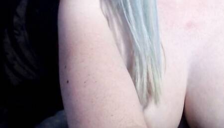 Lovely amateur babe is rubbing her puss in this homemade video