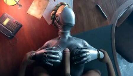 [Gameplay] Atomic Heart Black guy tits fuck Robot Girl Big Boobs Cum on the face T...