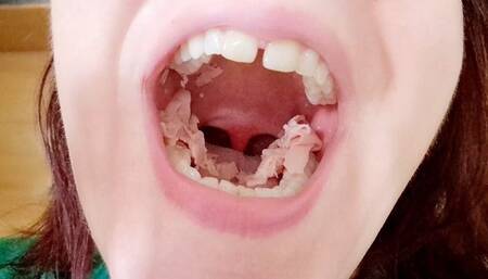 Vore Digestion with Stomach Sounds - Eat Chicken Pieces & Complete Digestion 1080HD