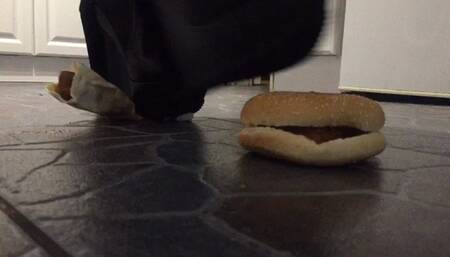 Food crush close up with wedge