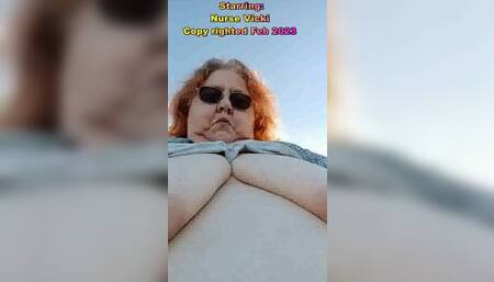 Nurse Vicki takes a Beachy Smoke Break