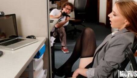 Sexy Secretary's Secret Cam Work