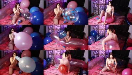 Masspop Pink and Blue Balloons In Leggings - B2P S2P and Nail Pop