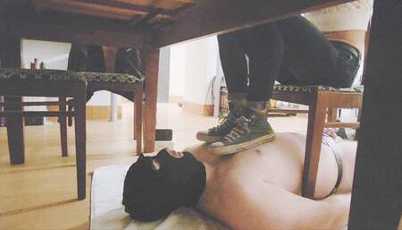 IGNORING YOU, CAUSE YOU'RE JUST MY HUMAN CARPET