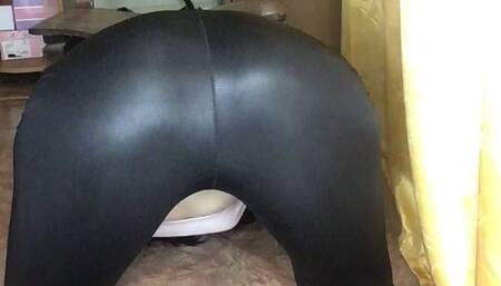 Elis is stuck under a chair