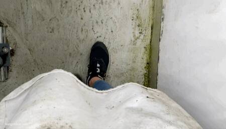 WET SNEAKERS FUNGUS FEET IN FLOODED OFFICE - MP4 Mobile Version