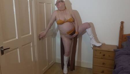 Star Wars Princess Leia Slave Girl in White Boots