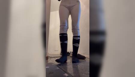 Sweaty and smelly socks after rubbers