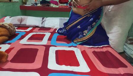 Leave step-sister in saree at home