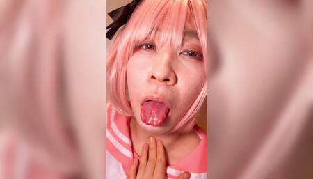 Full Astolfo Gokkun dirty milk while in heat softcore Japanese cosplayer FGO
