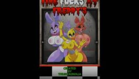 Let's read Five Fucks At Freddy's First Night Full of Sex- Parody Porn Comic