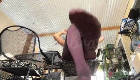 YOU CAN'T STAY AWAY FROM MY LONG NYLON LEGS