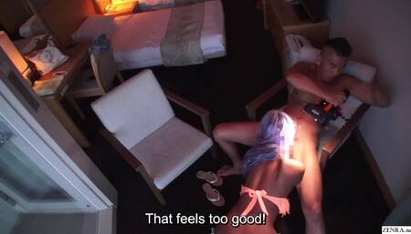 Japanese Gyaru Private Sex Video against Ocean Sunset