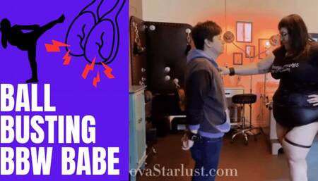 Ball Busting BBW Babe in heels