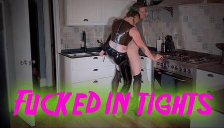 Fucked in tights with Lady Valeska @mazmorbidfetish #pegging #nylon