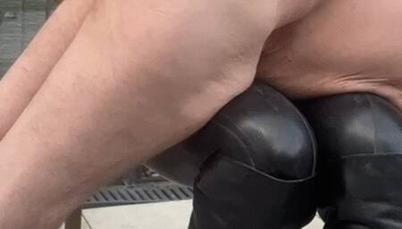 An OTK spanking and a pegging