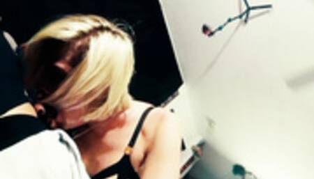 Hot blonde wife in lingerie gets railed by her man