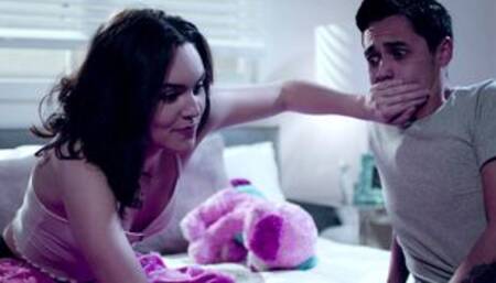 College teen fucks stepsisters friend