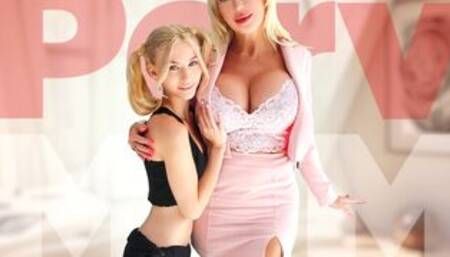 Mature stepmom teaches stepsiblings anal