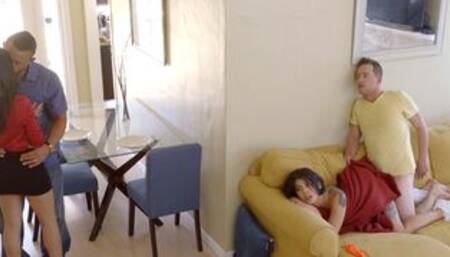 Kinky stepsister seduced stud stepbro