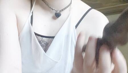 Making Myself Squirt With BD Dildo