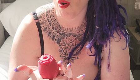 Using my new Clit Sucking Rose Vibrator