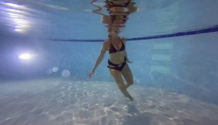 Carissa in her custom old school weight belt part 2