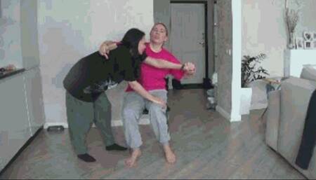 Ass Spanking with hairbrush 2Jd