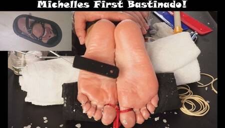 Michelles First Bastinado!