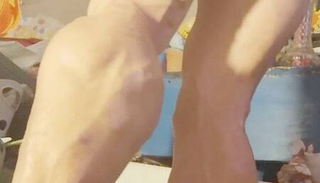 Oiled calves and fingering