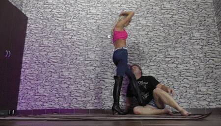 FULL HD His head gets the worst kicks part 3