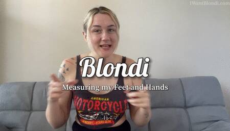Measuring my Feet and Hands