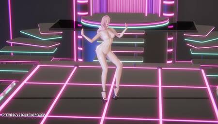 [MMD] KARA - CUPID Seraphine Sexy Striptease 4K League of Legends KDA Korean Dance