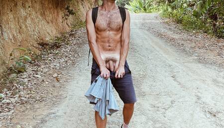 Soft dick get wet by spit on it