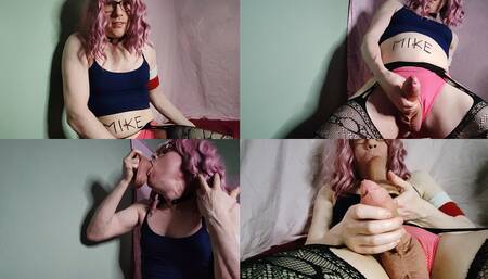 Domination, JOI, deepthroating, and huge cumshot