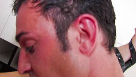 Juicy brunette girl is spanked and fucked in the butthole