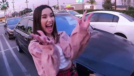 Aria Lee sucks a big cock and gets fucked to the balls