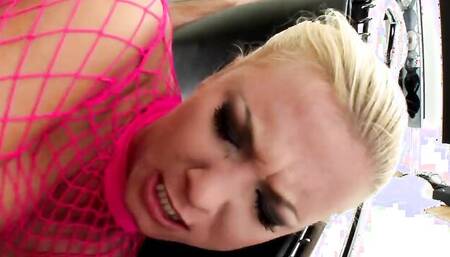 Bootylicious blonde Angelica Diamond is fingered and fucked by Mike Angelo
