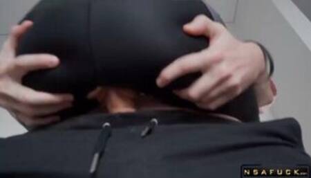 Pizza Guy Fucks Oiled Stepsisters Pussy